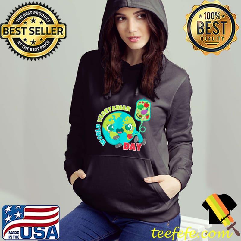 World Vegetarian Day Earth Vegetarian Transmission Veggies T-Shirt Hoodie World Vegetarian Day Earth Vegetarian Transmission Veggies T-Shirt Hoodie