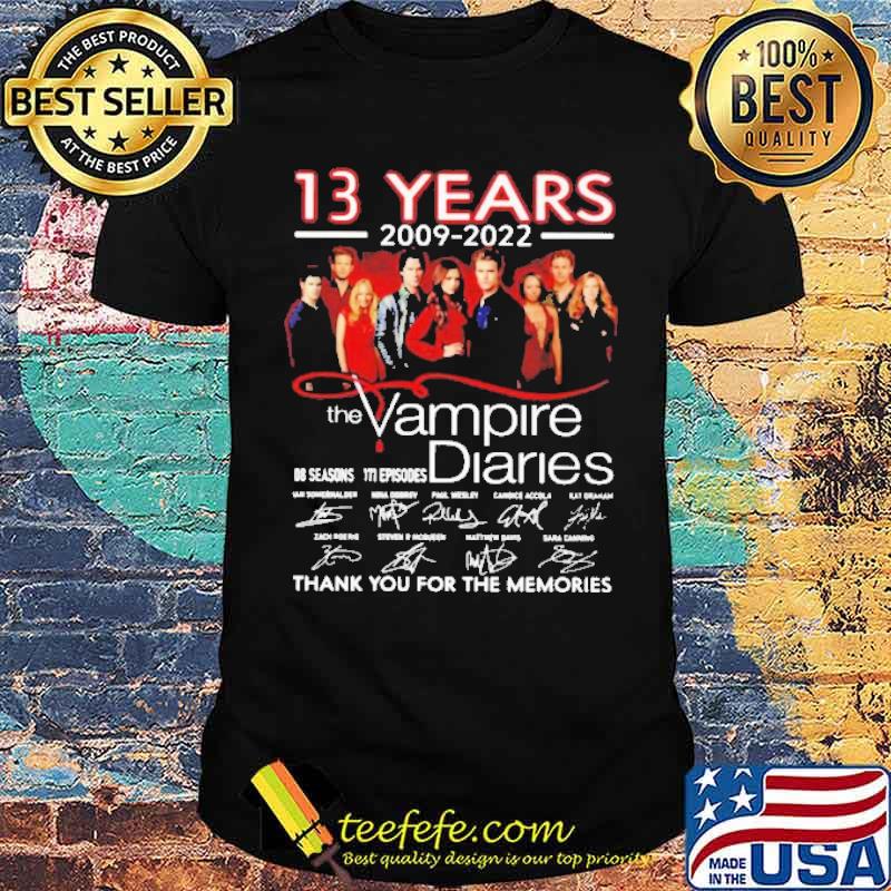13 Years 2009 2022 The Vampire Diaries Shirt