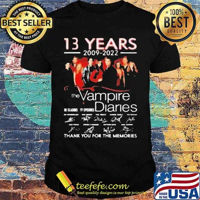 13 Years 2009 2022 The Vampire Diaries Thank You For The Memories Shirt