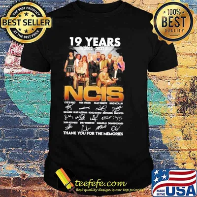 19 years ncis thank for memories signatures shirt