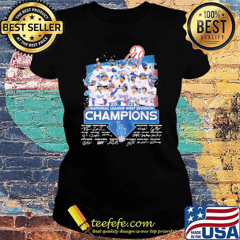 2022 national league west division dodgers signatures s Ladies tee 2022 national league west division dodgers signatures s Ladies tee