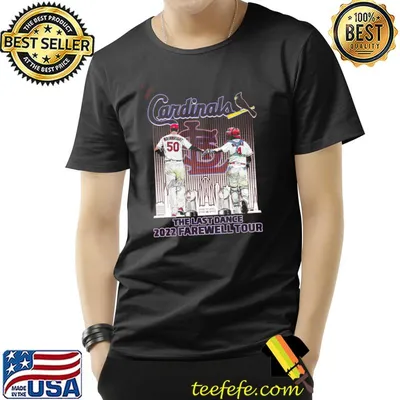 2022 st louis cardinals the last dance farewell tour waino yadI signatures shirt