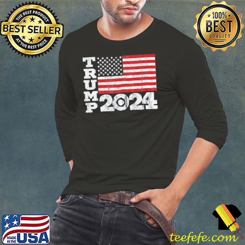 45 47 Trump 2024 vintage us flag Trump supporter s Long Sleeve Tee 45 47 Trump 2024 vintage us flag Trump supporter s Long Sleeve Tee