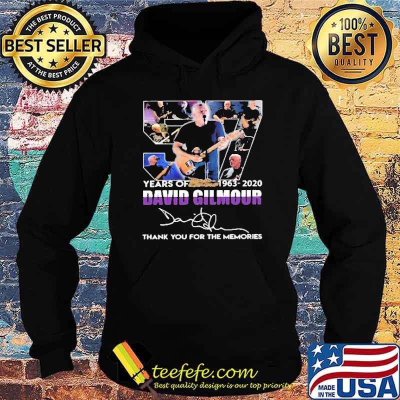 57 Years Of 1963 2020 David Gilmour Thank You For The Memories Shirt Hoodie 57 Years Of 1963 2020 David Gilmour Thank You For The Memories Shirt Hoodie