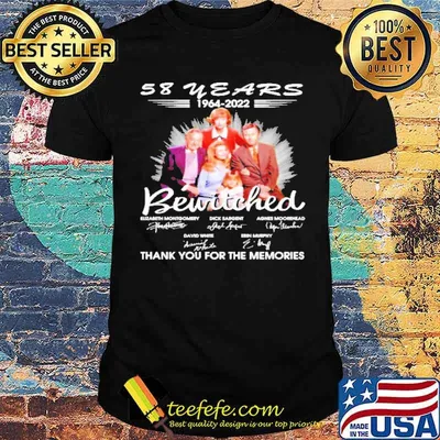 58 Years 1964 2022 Bewitched Thank You For The Memories Shirt