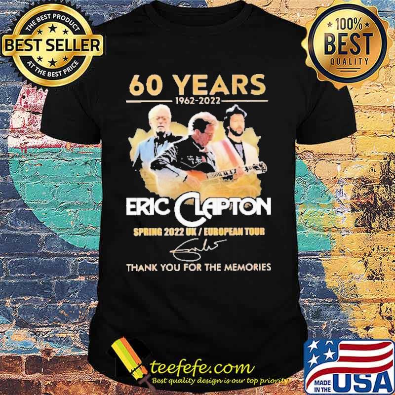 60 Years 1962 2022 Eric Clapton Spring 2022 UK Shirt