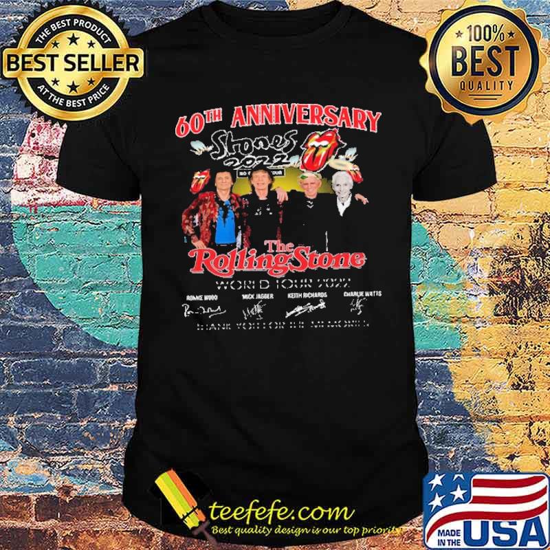 60th Anniversary The Rolling Stone Thank you For THe MEmories Shirt