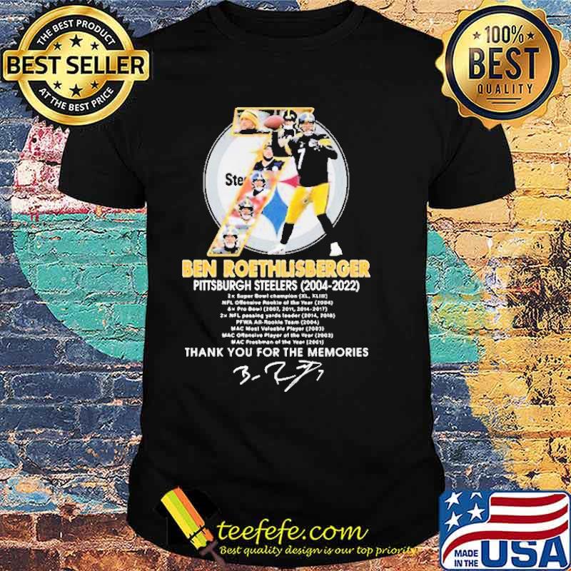 7 Ben Roethlisberger Steelers Thank You For The Memories Shirt