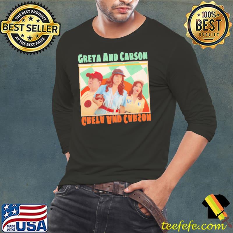 A league of their own greta and carson vintage graphic s Long Sleeve Tee A league of their own greta and carson vintage graphic s Long Sleeve Tee