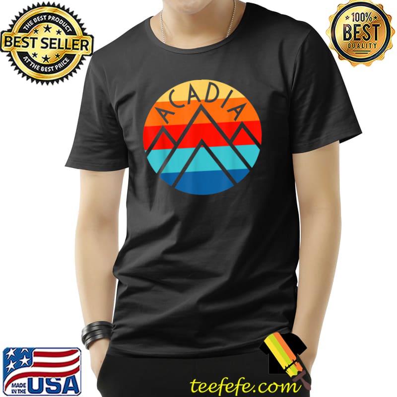 Acadia Maine Nature Hiking Mountains Outdoors Vintage T-Shirt