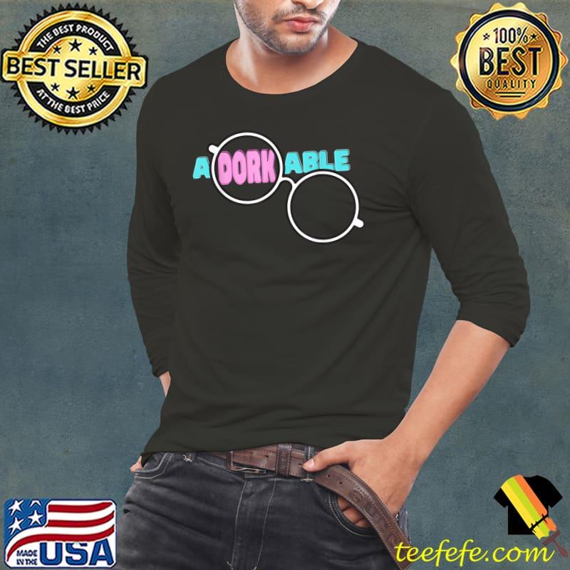 Adorkable Round Glasses Cute Nerd Goth T-Shirt Long Sleeve Tee Adorkable Round Glasses Cute Nerd Goth T-Shirt Long Sleeve Tee