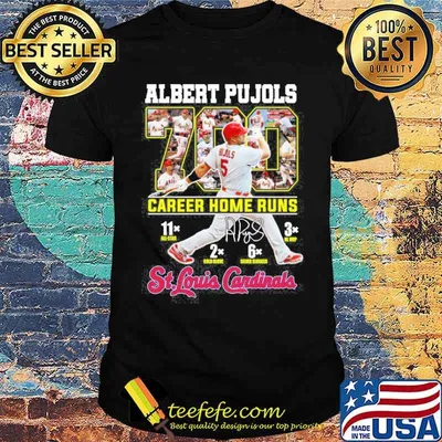 Albert Pujols Career Home Runs St. Louis Cardinals Shirt