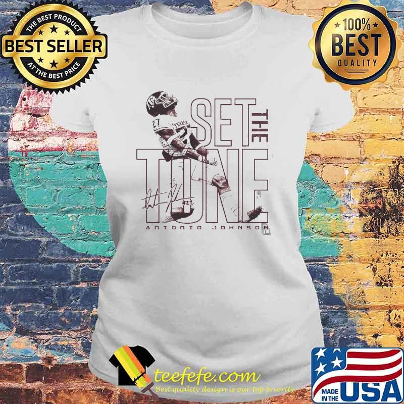 Antonio Johnson Set The Tone Signature Shirt Laides tee Antonio Johnson Set The Tone Signature Shirt Laides tee