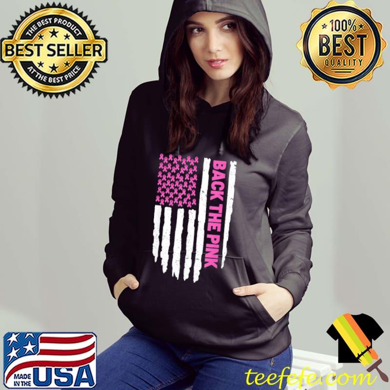 Back the pink breast cancer awareness flag pink ribbon usa s Hoodie Back the pink breast cancer awareness flag pink ribbon usa s Hoodie