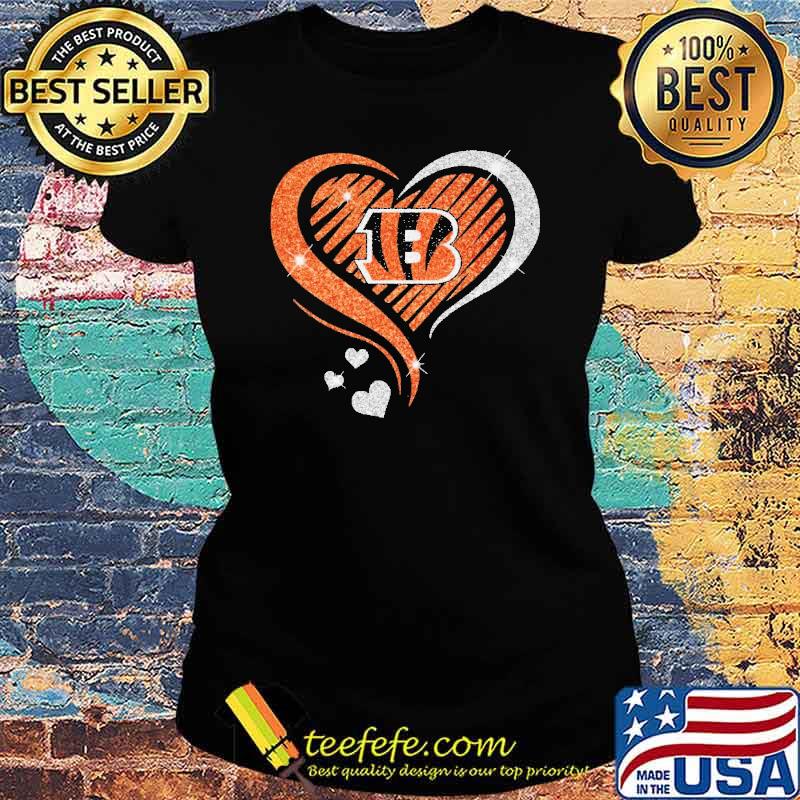 Bengals Heart Shirt Ladies tee Bengals Heart Shirt Ladies tee