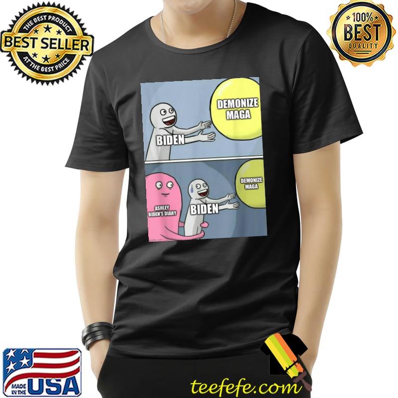 Biden demonizing maga ultra maga united state flag shirt