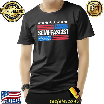 Biden quotes semifascist political humor us flag shirt