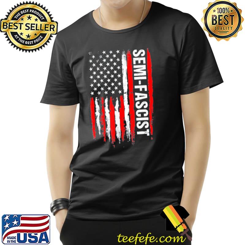 Biden quotes semifascist political us flag shirt