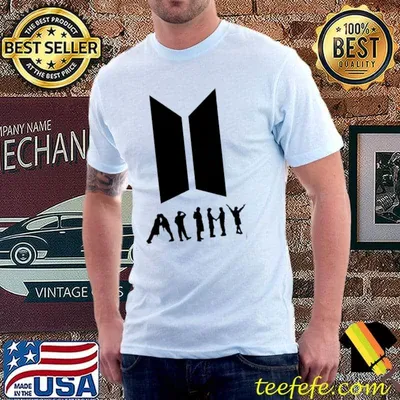 Bts army logo got army behind butter shirt