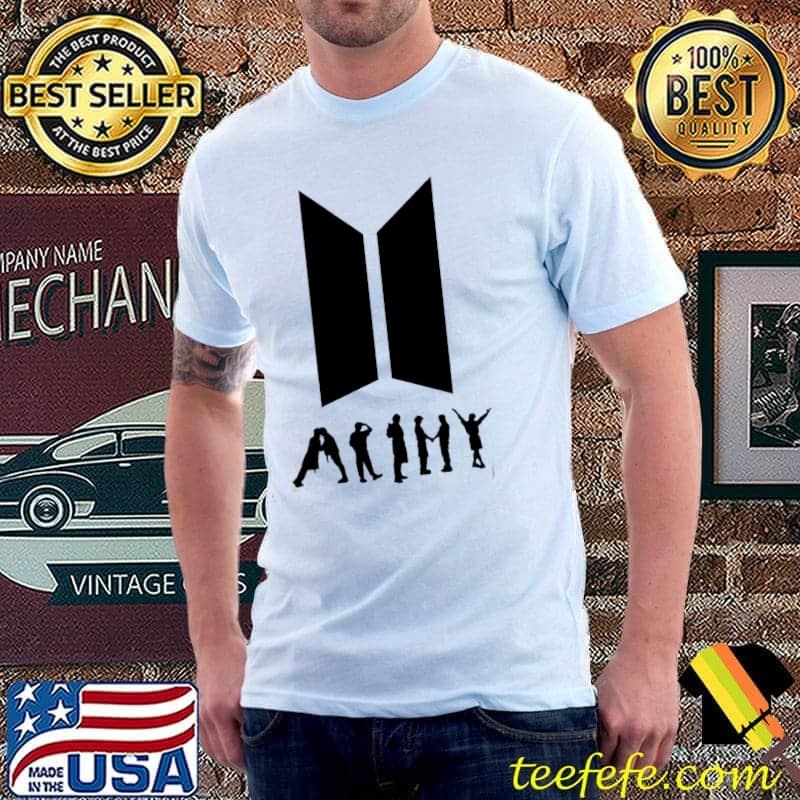 Bts army logo got army behind butter shirt