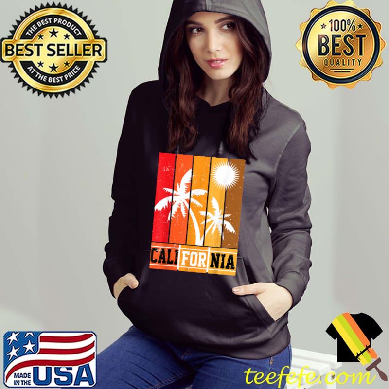 California Vintage Palm Trees Sunny Vacation T-Shirt Hoodie California Vintage Palm Trees Sunny Vacation T-Shirt Hoodie