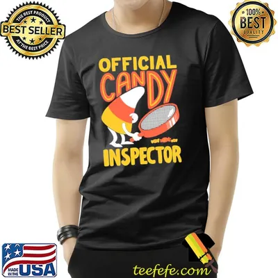Candy inspector halloween graphic classic shirt