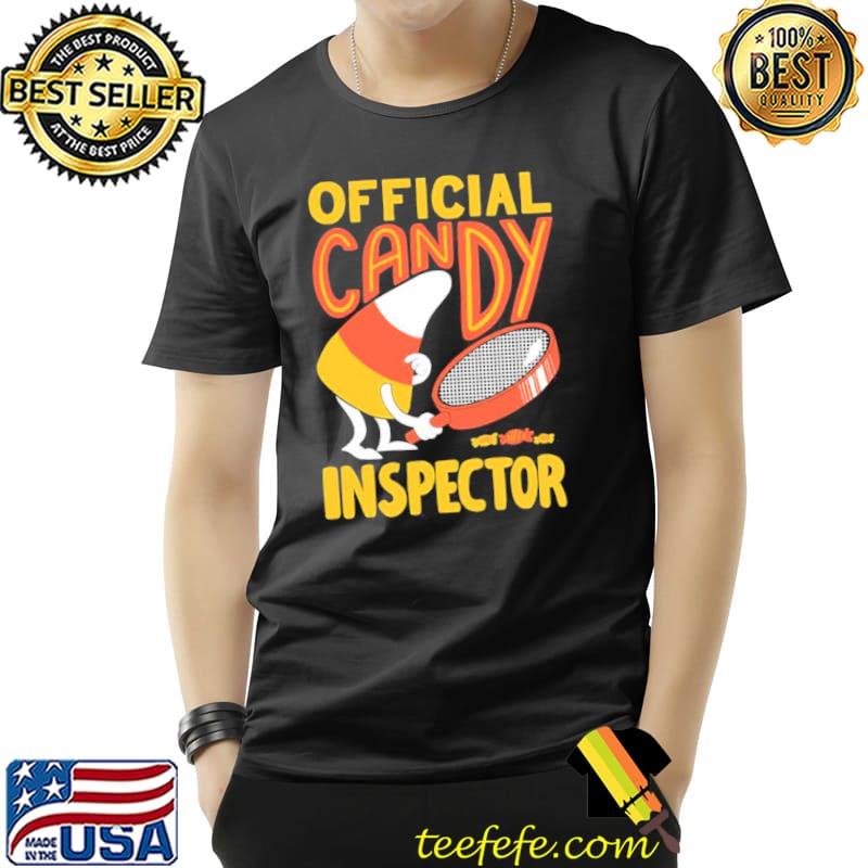Candy inspector halloween graphic classic shirt