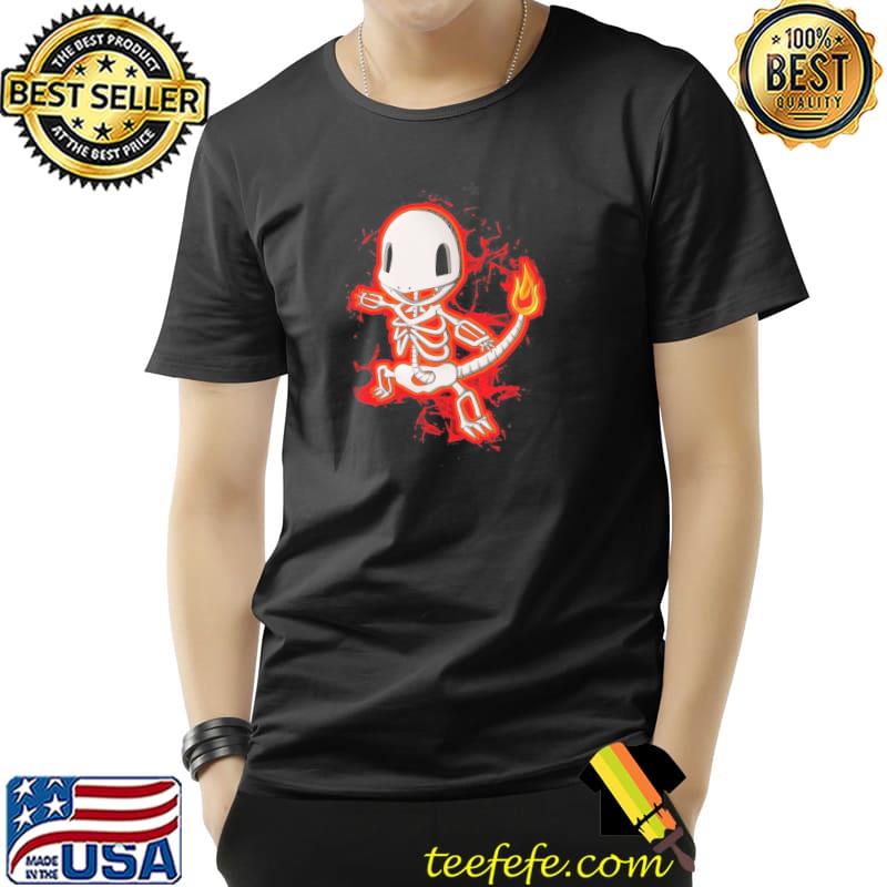 Charmander skeleton halloween trending shirt Charmander skeleton halloween trending shirt