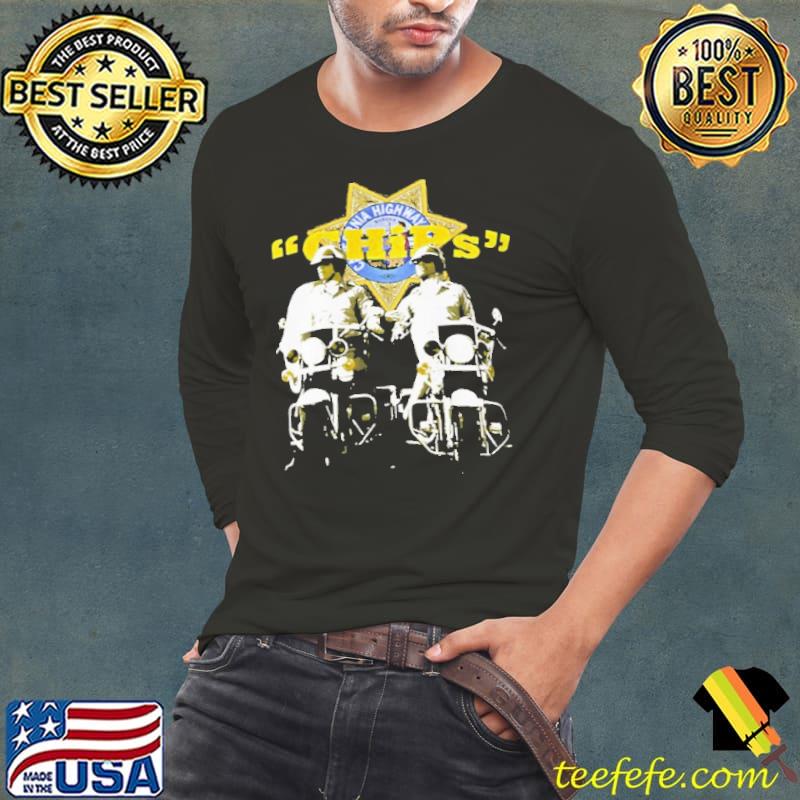 Chips Highway Patrol Shirt Long Sleeve Tee Chips Highway Patrol Shirt Long Sleeve Tee