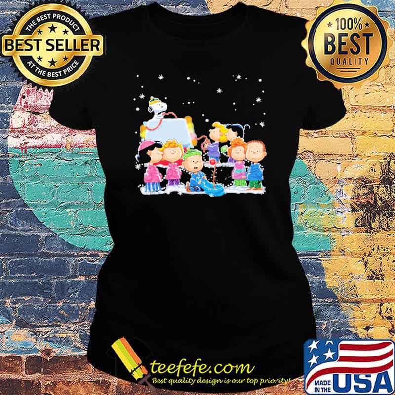 Christmas peanuts snoopy s Ladies tee Christmas peanuts snoopy s Ladies tee