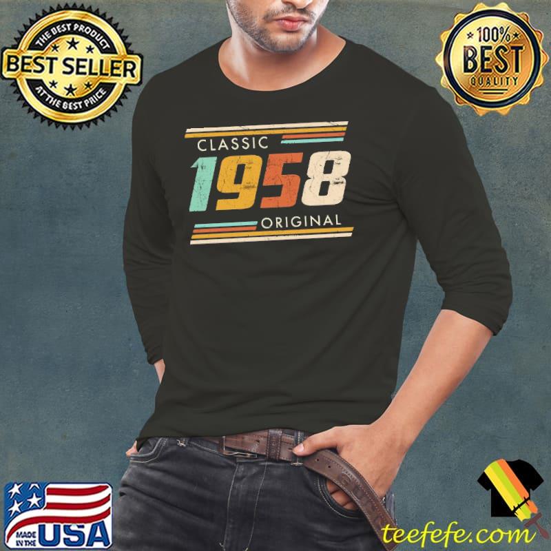 Classic Original Vintage 1958 Shirt Long Sleeve Tee Classic Original Vintage 1958 Shirt Long Sleeve Tee