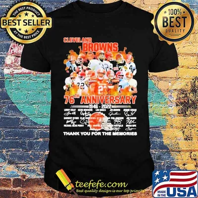 Cleveland Browns 76th anniversary Thank You For The Memories Shirt