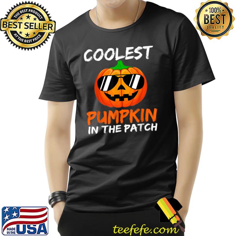 Coolest Pumpkin In The Patch Halloween Boys Girls Men T-Shirt