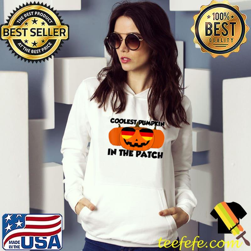 Coolest Pumpkin In The Patch Halloween Germany Glasses T-Shirt Hoodie Coolest Pumpkin In The Patch Halloween Germany Glasses T-Shirt Hoodie