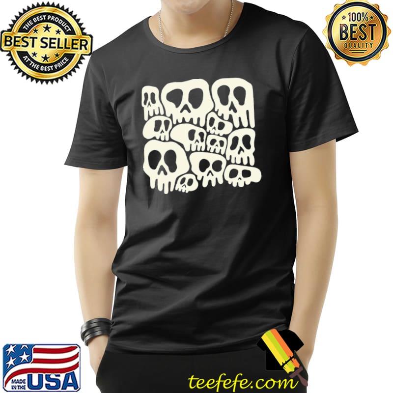 Cute spooky skulls art classic shirt