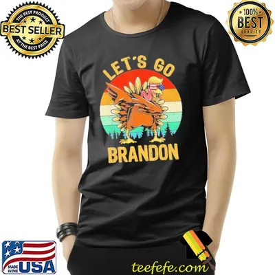 Dabbing Turkey Trump let's go brandon conservative vintage Trump shirt