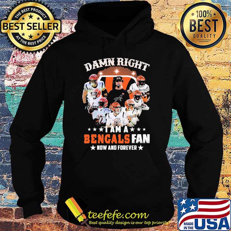 Blood Inside me damn right I am a Cincinnati Bengals fan now and forever  shirt - Limotees