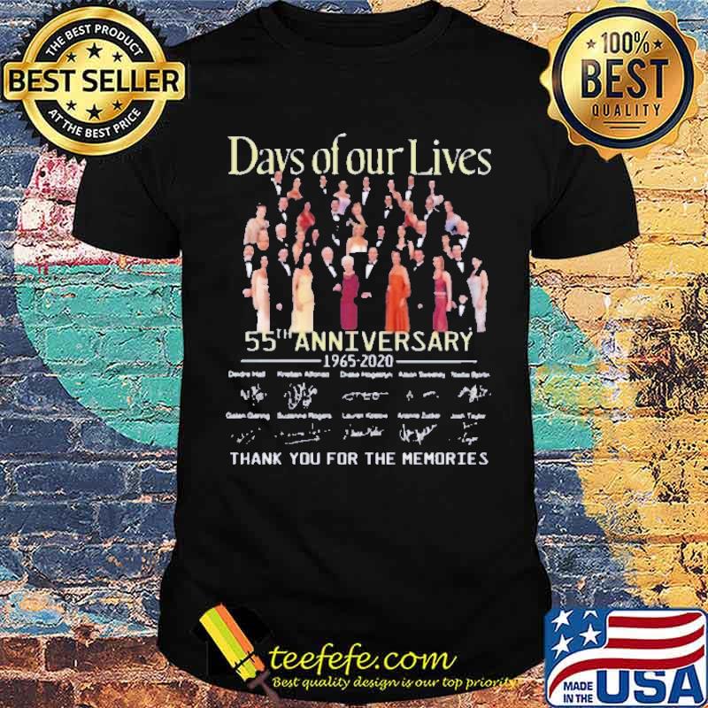 Days Of Our Lives 55th anniversary Thank You For The Memories Shirt