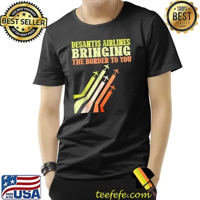 Desantis airlines bringing the border to you Retro T-Shirt