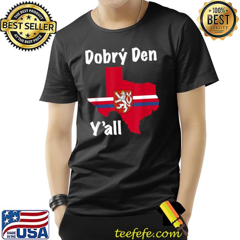 Dobry Den Czech Texas Heritage Maps T-Shirt Dobry Den Czech Texas Heritage Maps T-Shirt