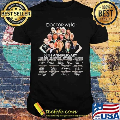 Doctor who 56th anniversary signatures shirt
