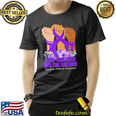 Domestic violence awareness stop violence end silence classic shirt