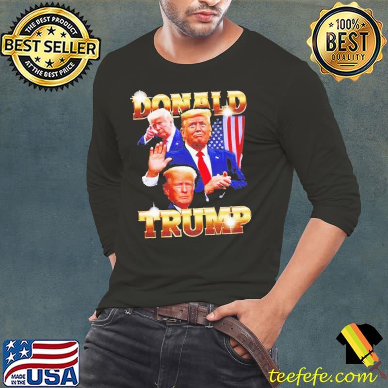 Donald Trump vintage 90s bootleg retro Trump classic s Long Sleeve Tee Donald Trump vintage 90s bootleg retro Trump classic s Long Sleeve Tee
