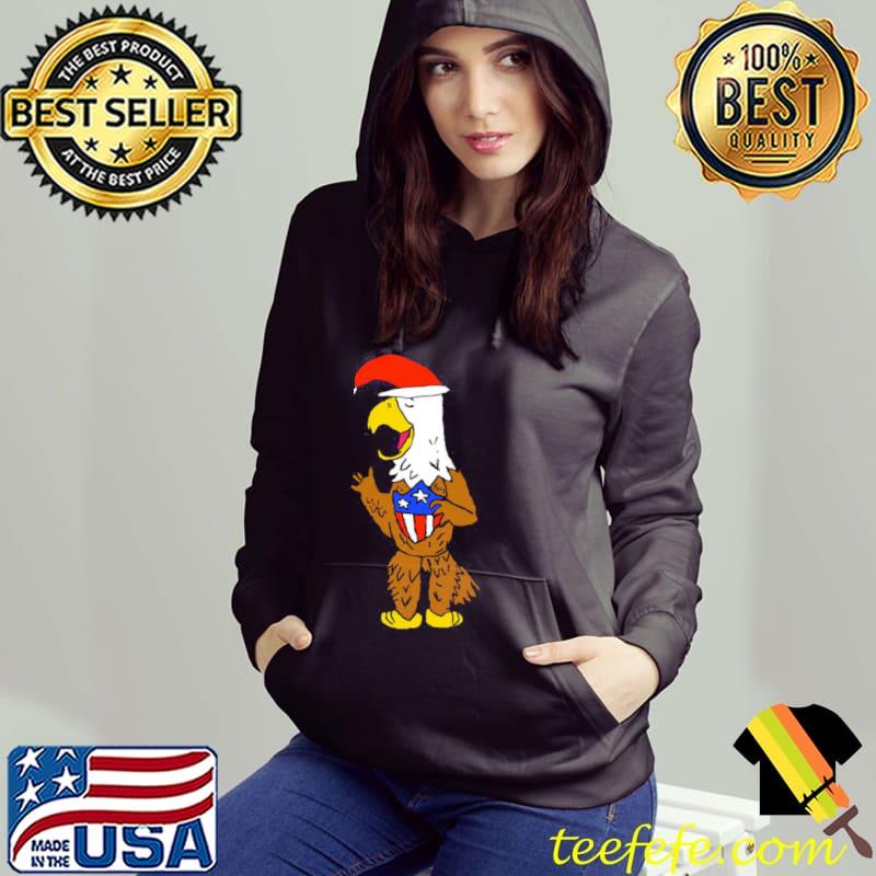 Eagle santa funny American flag s Hoodie Eagle santa funny American flag s Hoodie