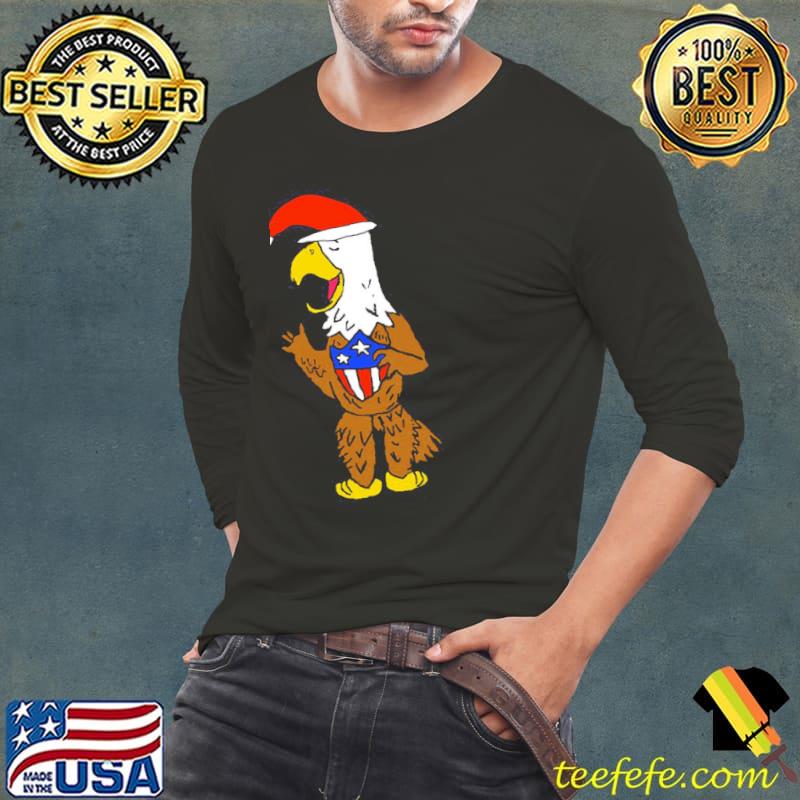 Eagle santa funny American flag s Long Sleeve Tee Eagle santa funny American flag s Long Sleeve Tee