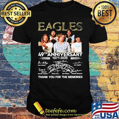 Eagles 49th Anniversary 1971 2020 Thank You For The Memories Shirt