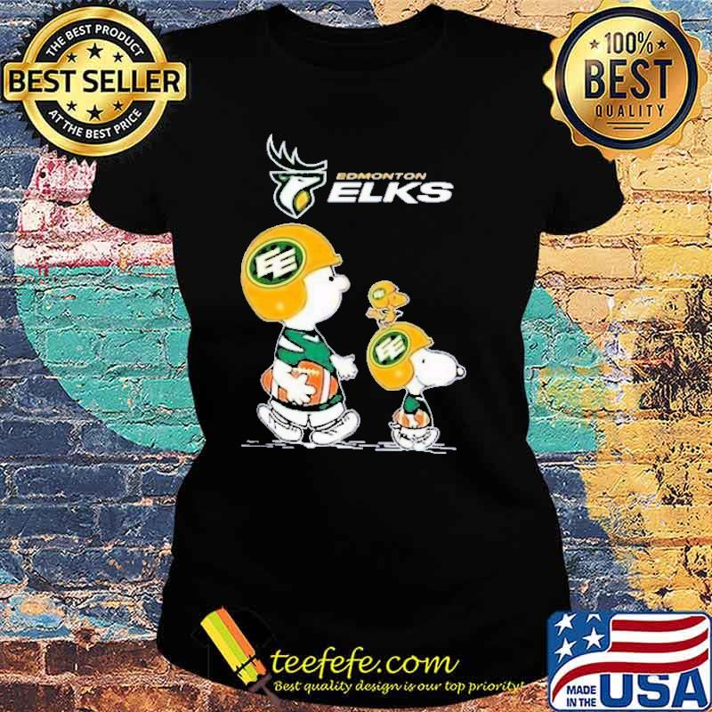 Edmonton ELKS Snoopy And Charlie Shirt Ladies tee Edmonton ELKS Snoopy And Charlie Shirt Ladies tee
