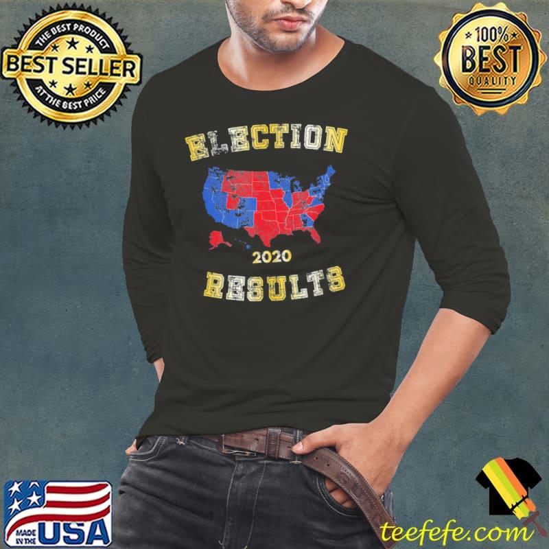Election results map 2020 2024 election state voting retro CLASSIC s Long Sleeve Tee Election results map 2020 2024 election state voting retro CLASSIC s Long Sleeve Tee