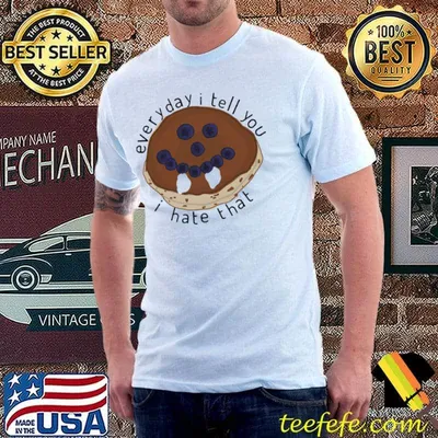 Everyday I tell you I hate that damons pancakes the vampire diaries classic shirt