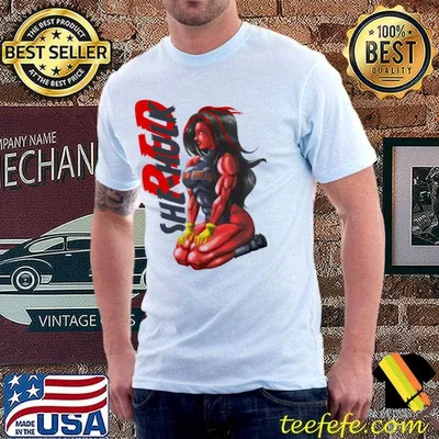 Fanart she Hulk red classic shirt